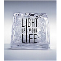 Blue Litecube Freezable Light Up Ice Cube with Logo